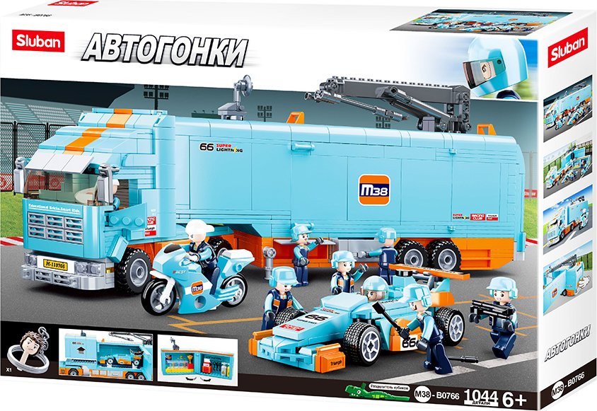 

Конструктор Sluban Автогонки M38-B0766 Заезд с трейлером