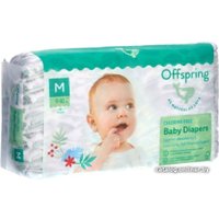 Подгузники Offspring M 6-10 кг Листочки (42 шт)