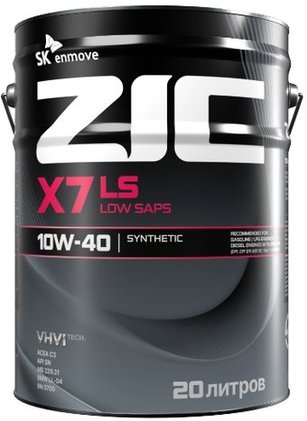 Моторное масло ZIC X7 LS 10W-40 20л