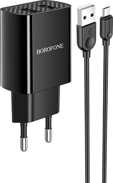 

Сетевое зарядное Borofone BA53A microUSB (черный)