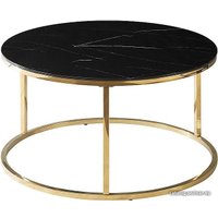 Журнальный столик Signal Sabine SABINECZMAZL (эффект черного мрамора/золотой)
