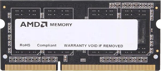 

Оперативная память AMD 8ГБ DDR3 SODIMM 1600МГц R538G1601S2S-U