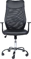 

Офисное кресло Norden Direct CX1322H Full (черная экокожа/черная сетка)