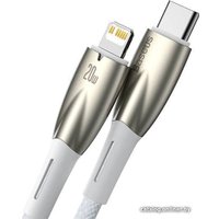 Кабель Baseus Glimmer Series Fast Charging Data Cable Type-C - Lightning 20W CADH000002 (1 м, белый)
