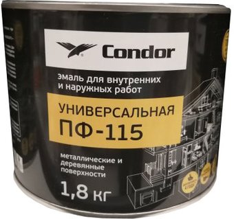 Эмаль Condor ПФ-115 1.8 кг (черный)