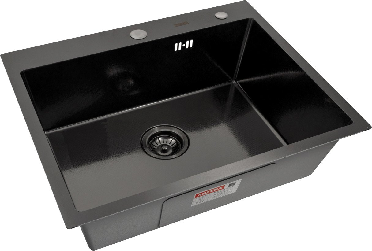 

Кухонная мойка ARFEKA Eco AR PVD Nano Decor 70x50 (черный)