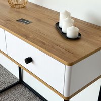 Туалетный столик без зеркала Shtabe Royal 5311 эко (дуб кантри/черный/р.черная)