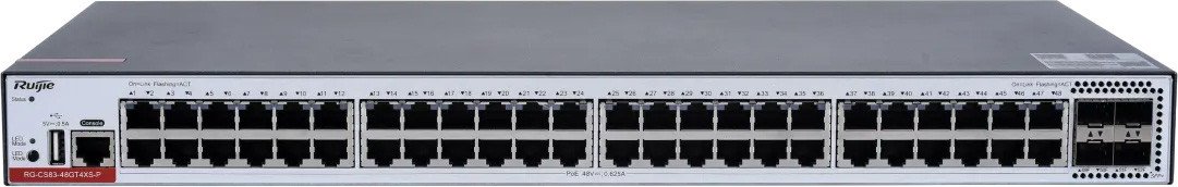 Управляемый коммутатор 3-го уровня Ruijie Networks RG-CS83-48GT4XS-P