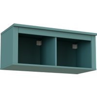 Полка Mio Tesoro Сага навесная 2 секции (темно-бирюзовый)