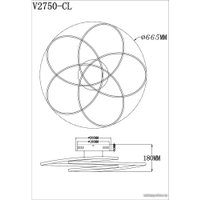 Припотолочная люстра Moderli Adam V2750-CL