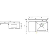 Кухонная мойка ARFEKA ECO AR 780*500 R BLACK PVD NANO