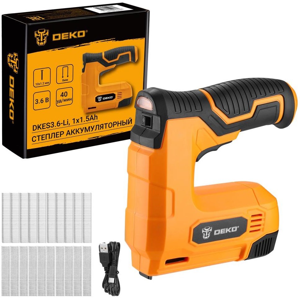 

Степлер Deko DKES3.6-Li 083-1099 (с АКБ)