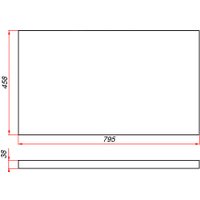  ЗОВ Столешница HPL 38 CHPL38T795458 (туя)