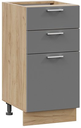 

Шкаф напольный Трия Габриэлла 1Н4Я3 (дуб крафт золотой/титан)