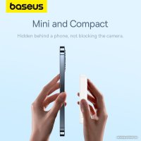 Внешний аккумулятор Baseus Magnetic Mini Air Wireless Fast Charge Power Bank 20W 10000mAh (белый)