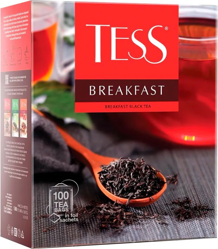 

Черный чай Tess Breakfast 100 шт