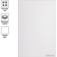 Картонная обложка для переплета OfficeSpace А4 250 г/кв.м 100 шт BC7044 (лен, белый)