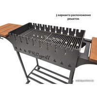 Мангал для дачи Progrill Техас вуд на колесах (5 мм)