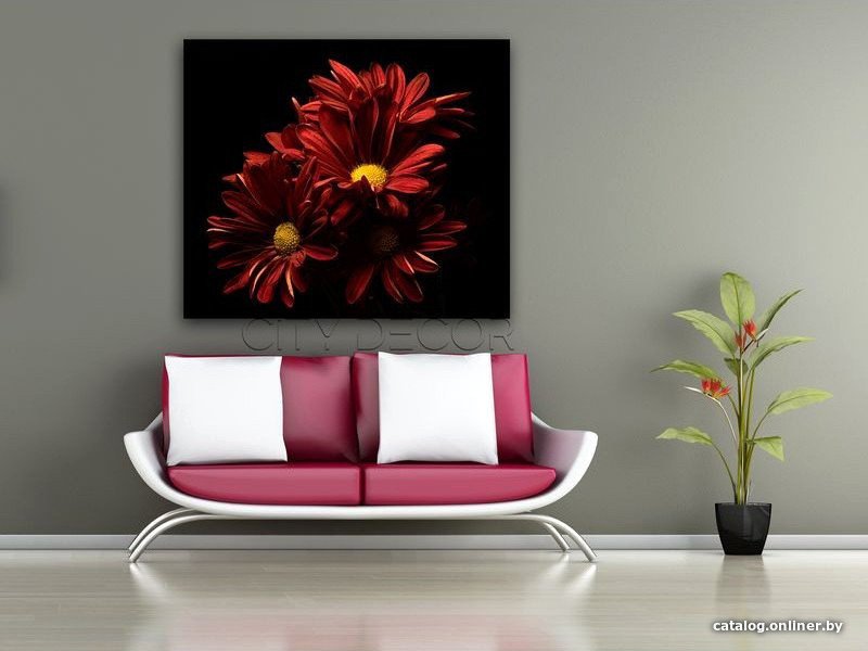 Модульная картина Citydecor Цветы/Растения 2.72 60x70 см