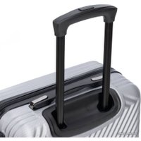 Чемодан-спиннер Torber T1919S 55 см (серебристый)