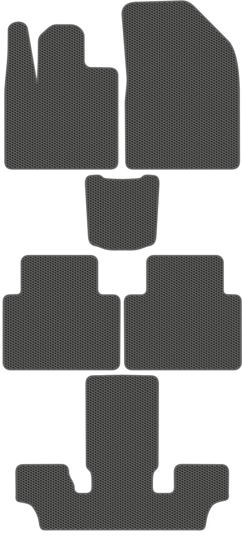 

Комплект ковриков для авто Alicosta EXEED VX I (suv / 3й рестайлинг) 2023 - Н.В. +3 ряд (серый)