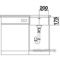Кухонная мойка Blanco Supra 400-U (с клапаном-автоматом) [518202]