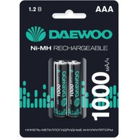 Аккумулятор Daewoo Rechargable AAA 1000мАч 5043176 (2 шт)