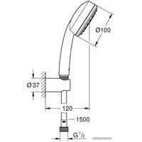 Душевой гарнитур  Grohe New Tempesta Cosmopolitan 100 [26084001]