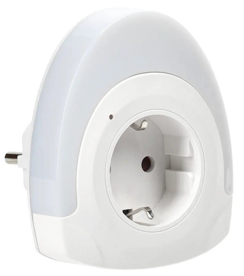 

Ночник IEK 002 овал со свободной розеткой LDNN1-002-OV-P-00-S-K01