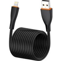 Кабель EOFE AL21 USB Type-A - Lightning (1 м, черный)