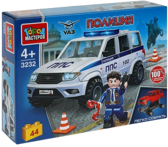 

Конструктор Город мастеров Полиция SB-3232 UAZ Patriot Полиция