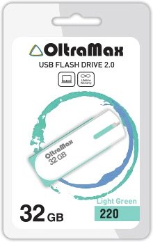 USB Flash OltraMax 220 32GB (светло-зеленый) [OM-32GB-220-Light gr]