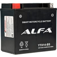 Мотоциклетный аккумулятор ALFA YTX14-BS (14 А·ч) в Бресте