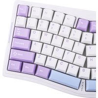 Клавиатура Ajazz AKS075 (белый/фиолетовый, Ajazz Flying Fish)