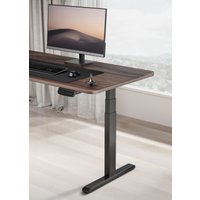 Стол для работы стоя ErgoSmart Ergo Desk Prime 1200x650x18 мм (дуб темно-коричневый/черный)