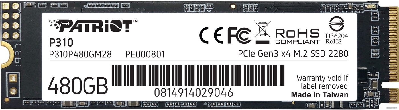 SSD Patriot P310 480GB P310P480GM28