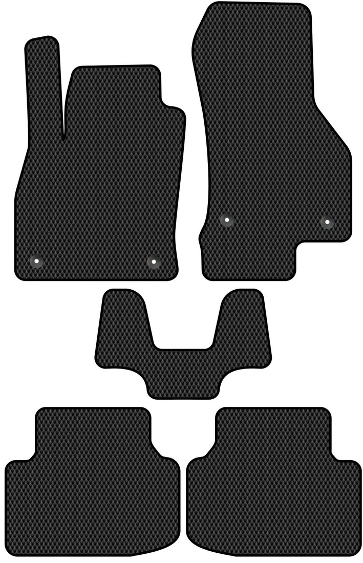 

Комплект ковриков для авто Alicosta Skoda Octavia III (лифтбек / 5E) 2017 - 2020 (черный, ромб)