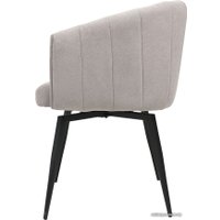 Стул с подлокотниками AksHome Melon 82154 (светло-бежевый/черный)