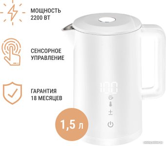 Электрический чайник TECHNO D2215EA (белый)