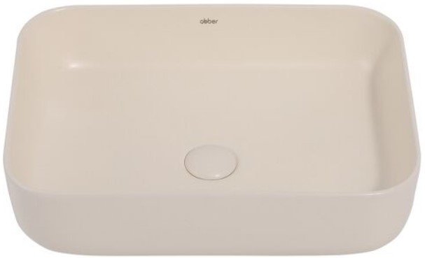 

Умывальник Abber Rechteck AC2202MBE (светло-бежевый матовый)