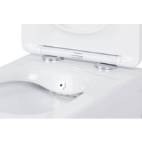 Унитаз подвесной Roxen Cube bidet в комплекте с инсталляцией StounFix Dual Fresh 6 в 1 966554 (кнопка: бежевый)