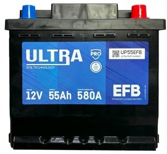 

Автомобильный аккумулятор Ultra PRO EFB R+ (55 А·ч)