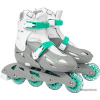 Роликовые коньки Ricos Kudo PW-128 L (р. 39-42, бирюзовый/серый)