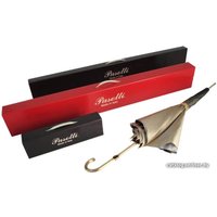 Зонт-трость Pasotti Pelle/Legno Strong Black