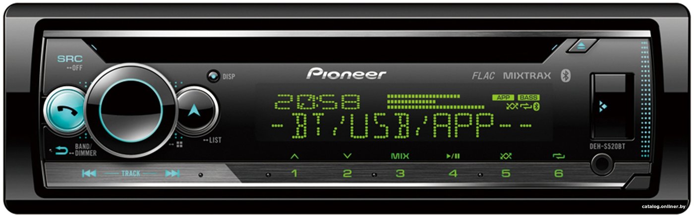 CD/MP3-магнитола Pioneer DEH-S520BT