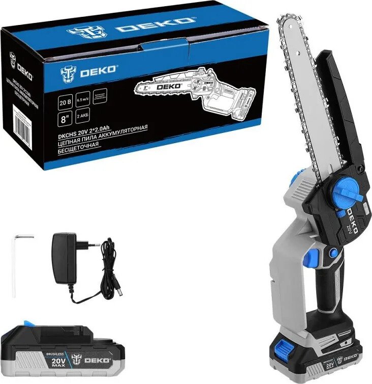 

Аккумуляторная пила Deko DKCHS 20V 063-4484 (с 2-мя АКБ)