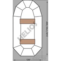 Моторно-гребная лодка Helios Гелиос-24