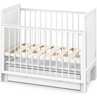 Классическая детская кроватка Indigo Classic маятник, ящик (белая аляска)