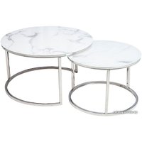 Журнальный столик Signal Atlanta B (белый мрамор/хром)