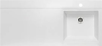 Умывальник Runo Гамма 105 лайт с левым крылом (белый)